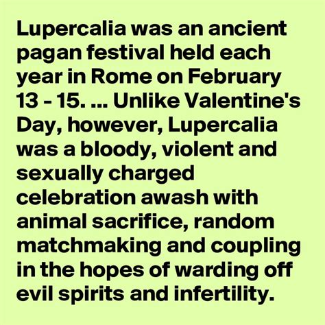 Lupercalian pagan celebration